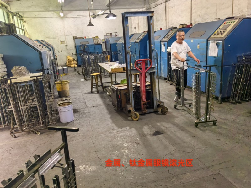 金属，就金属眼镜滚光区